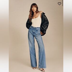 Reformation Carey High Rise Wide Leg Jeans